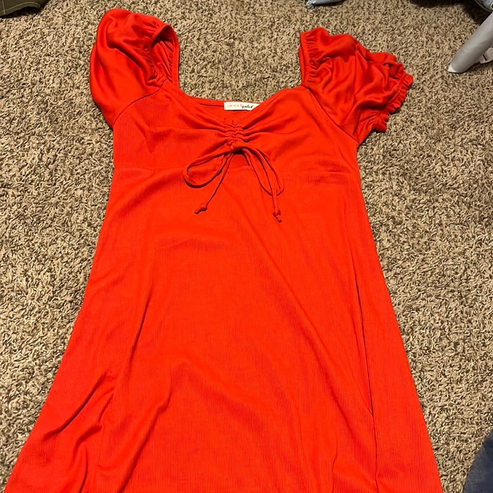 Sexy red dress